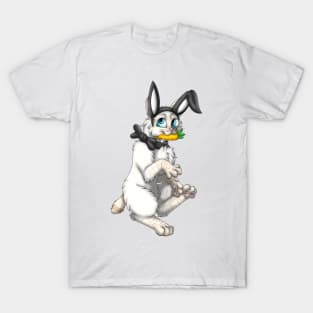 Bobtail BunnyCat: Cream Lynx Point (Black) T-Shirt